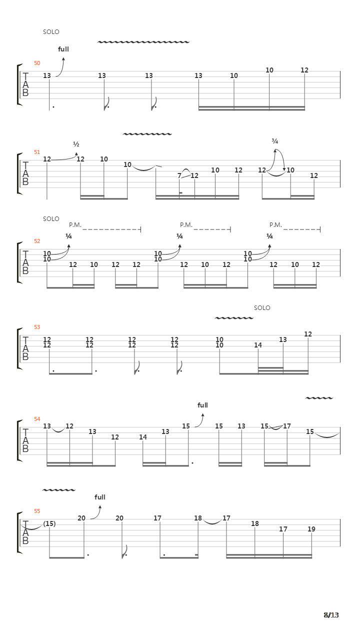 Stricken吉他谱