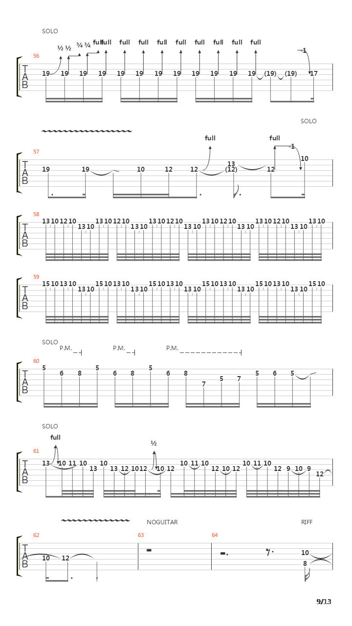 Stricken吉他谱