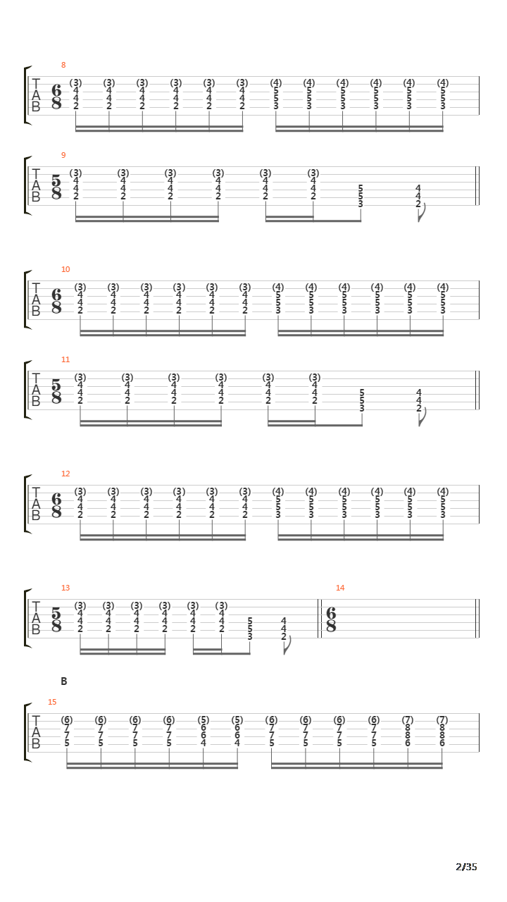 Traces Of Reality吉他谱