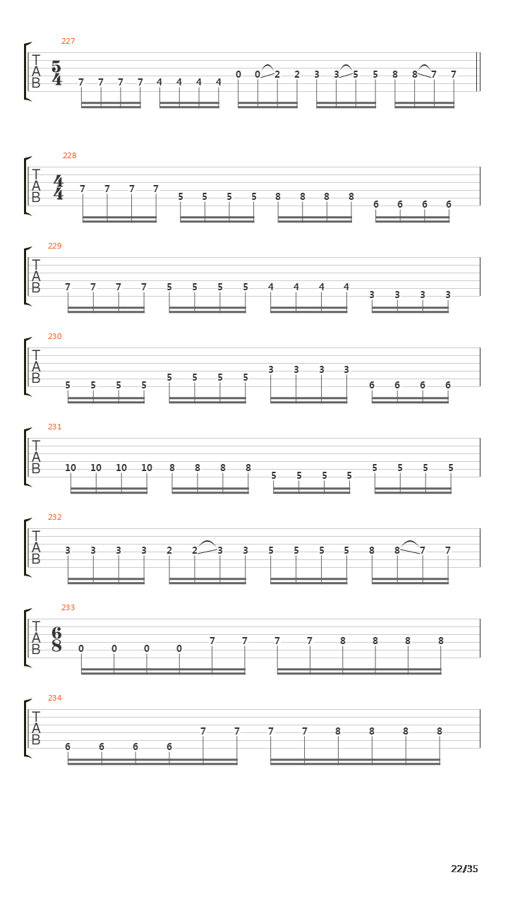 Traces Of Reality吉他谱