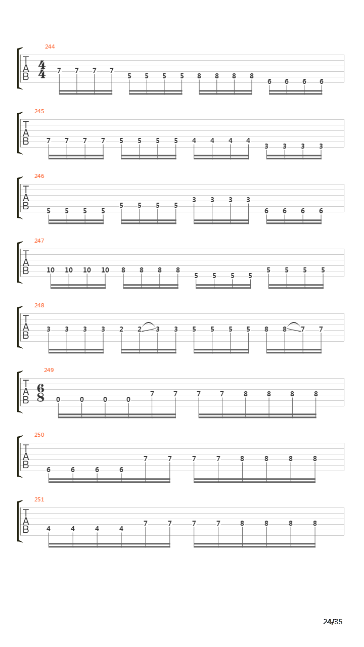 Traces Of Reality吉他谱
