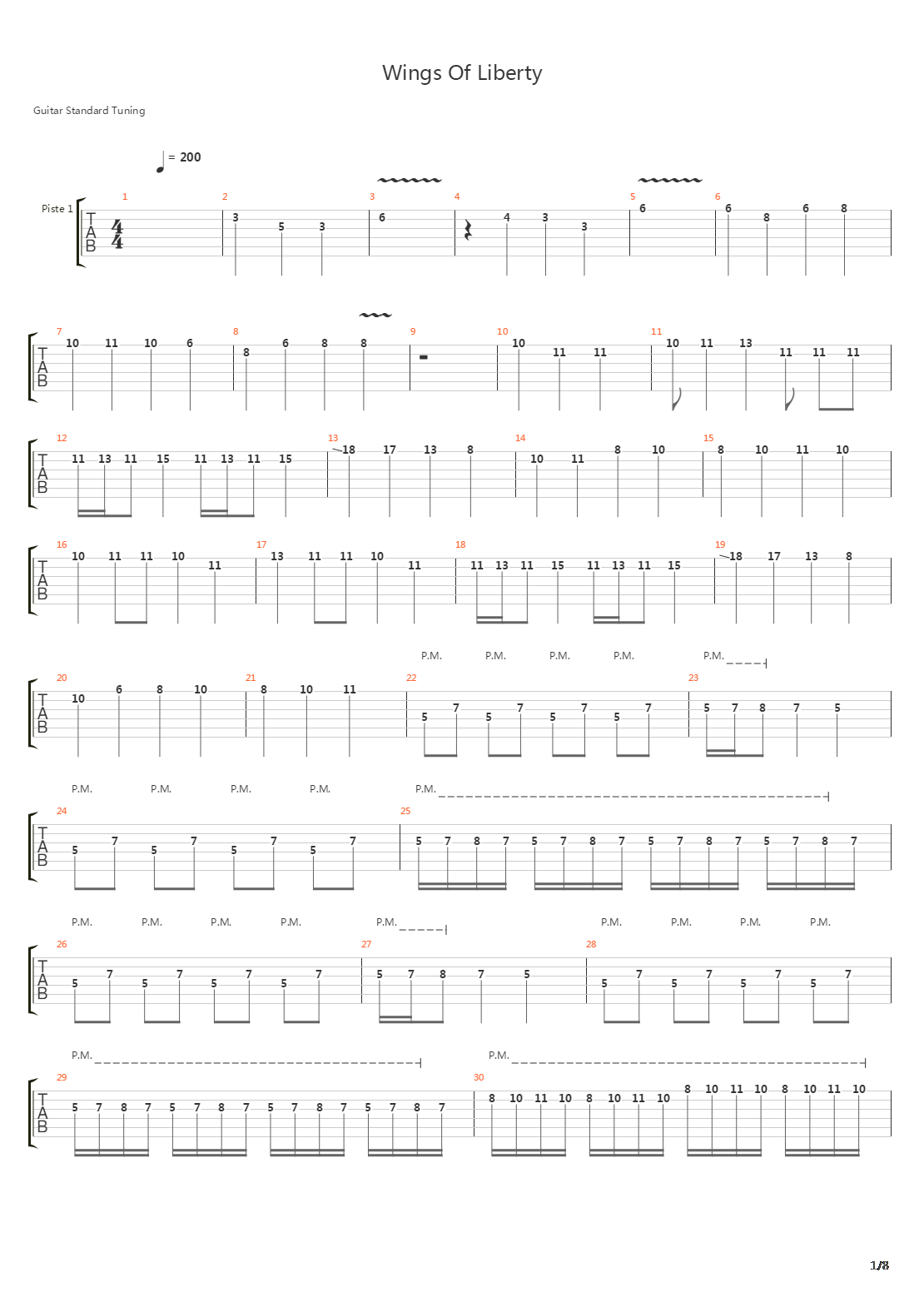 Wings Of Liberty吉他谱