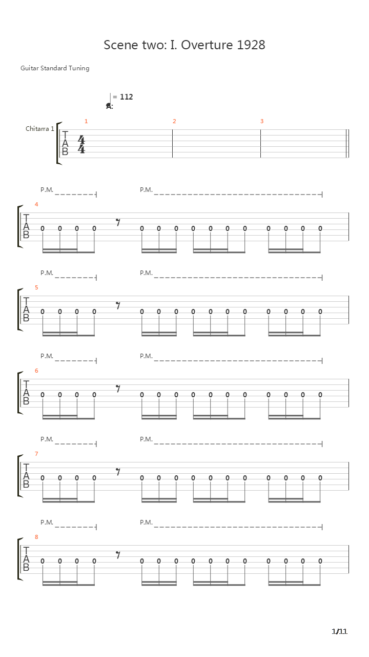 Overture 1928吉他谱