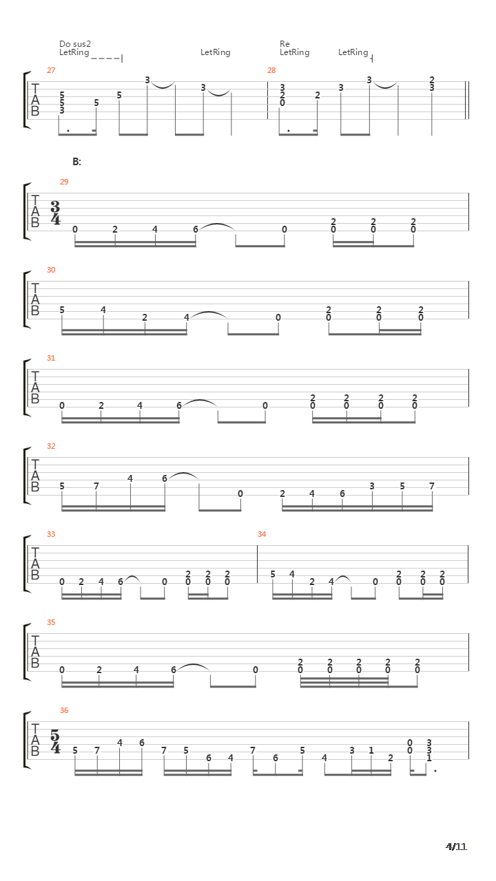 Overture 1928吉他谱