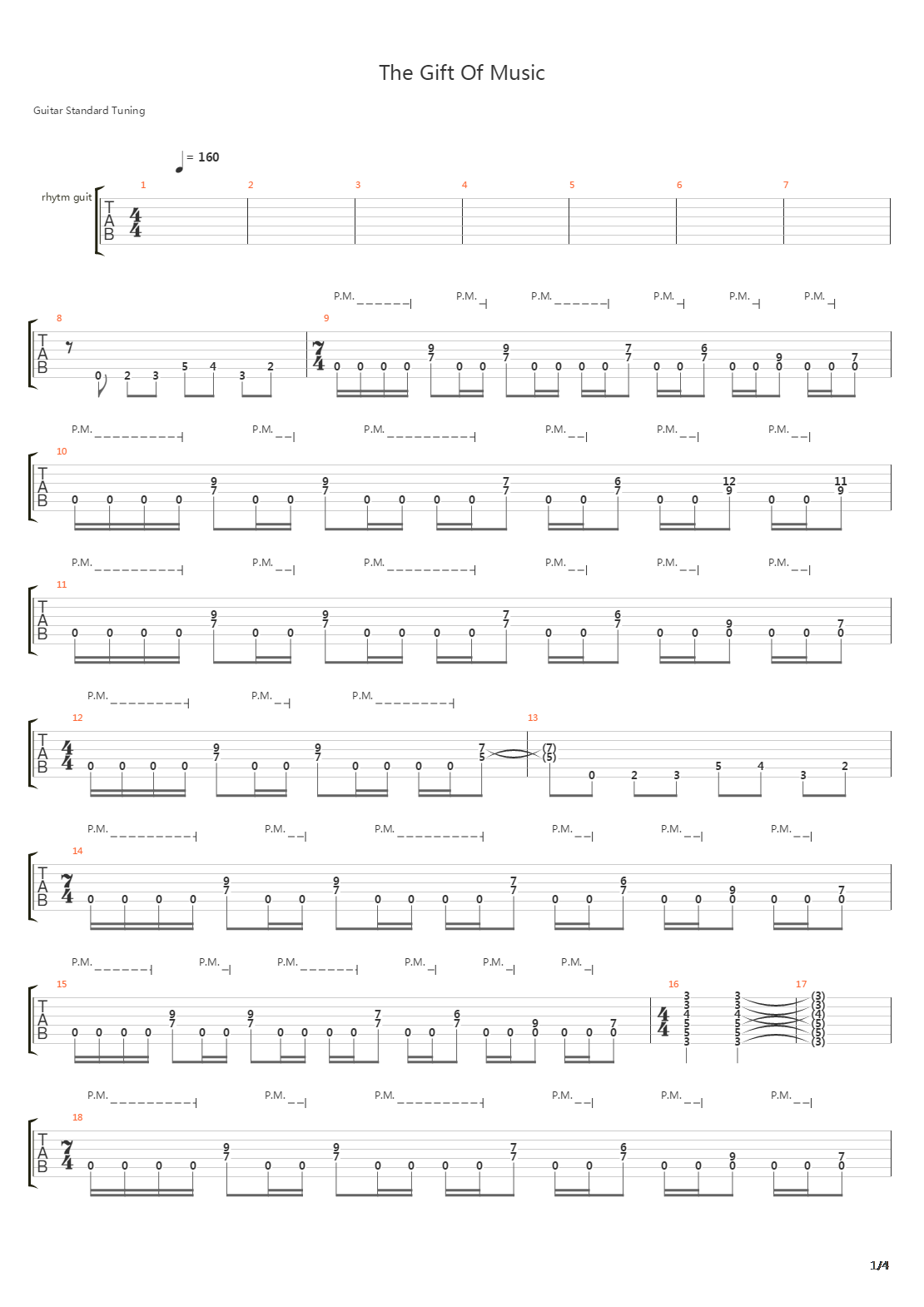 The Gift Of Music吉他谱