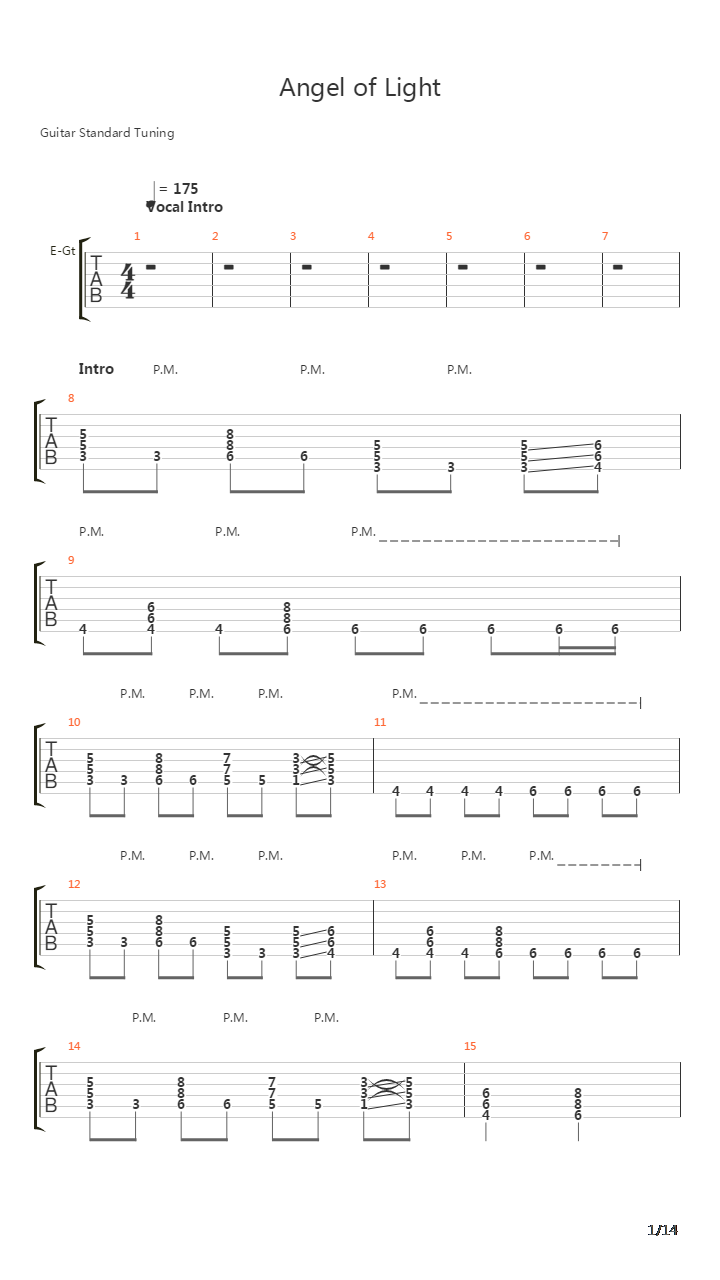 Angel Of Light吉他谱