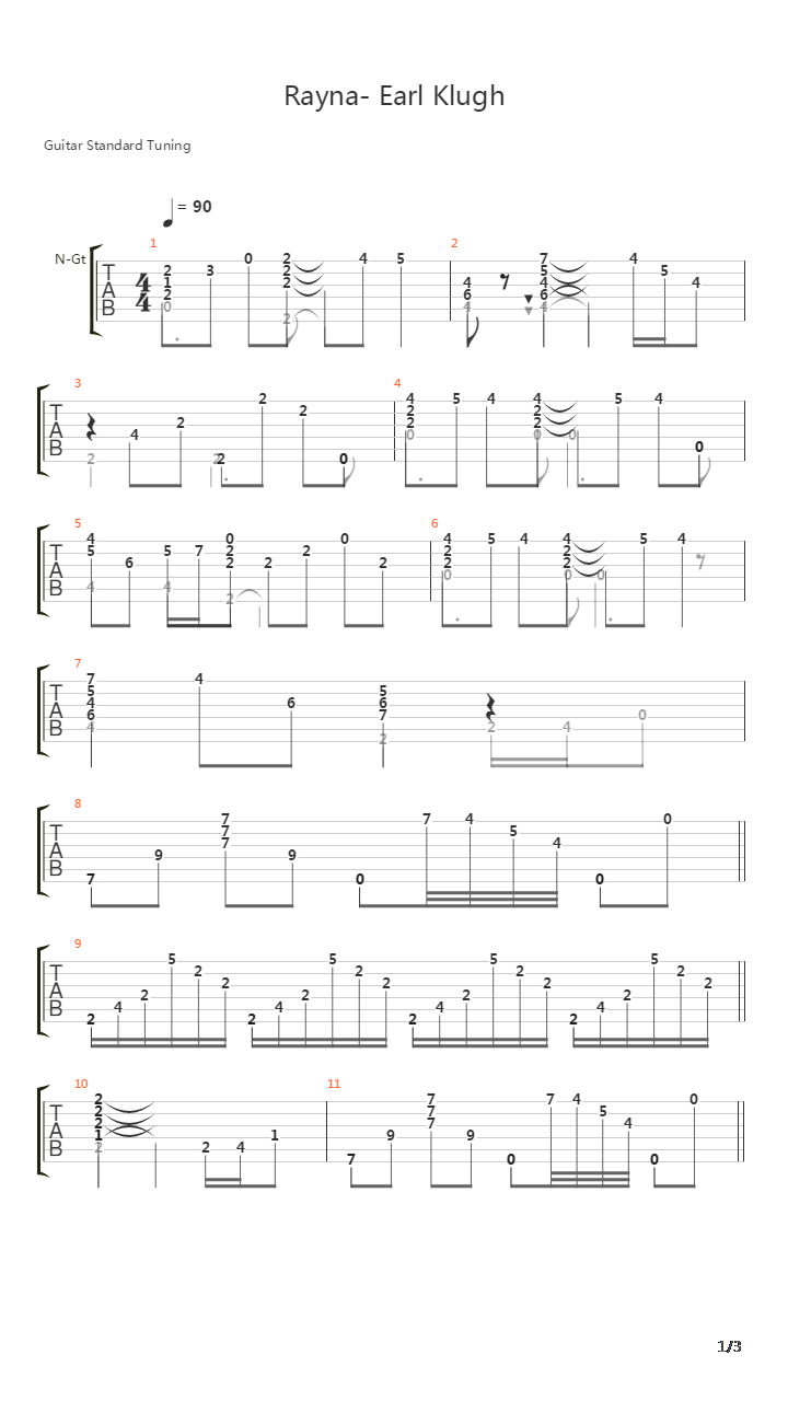 Rayna吉他谱