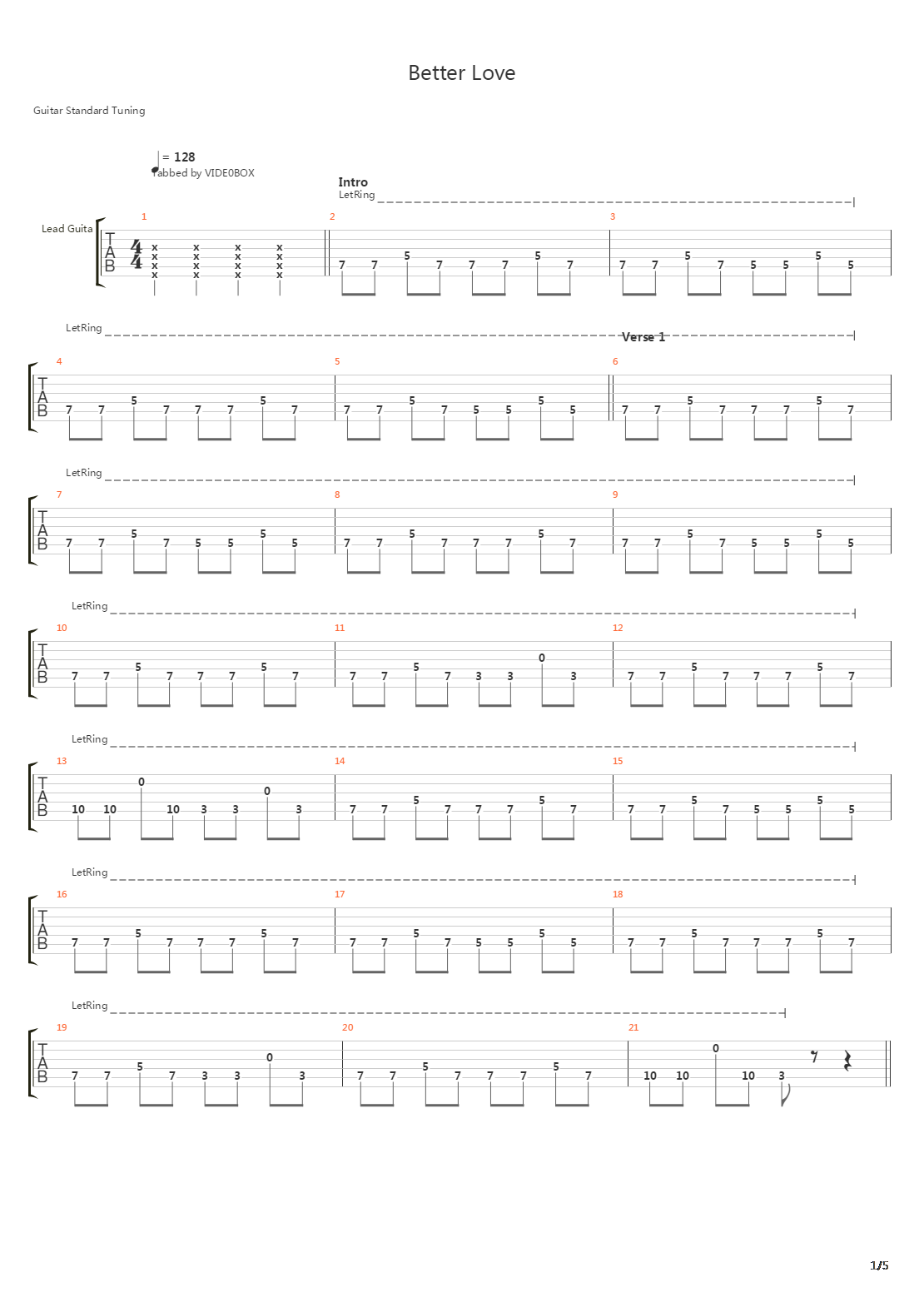 Better Love吉他谱