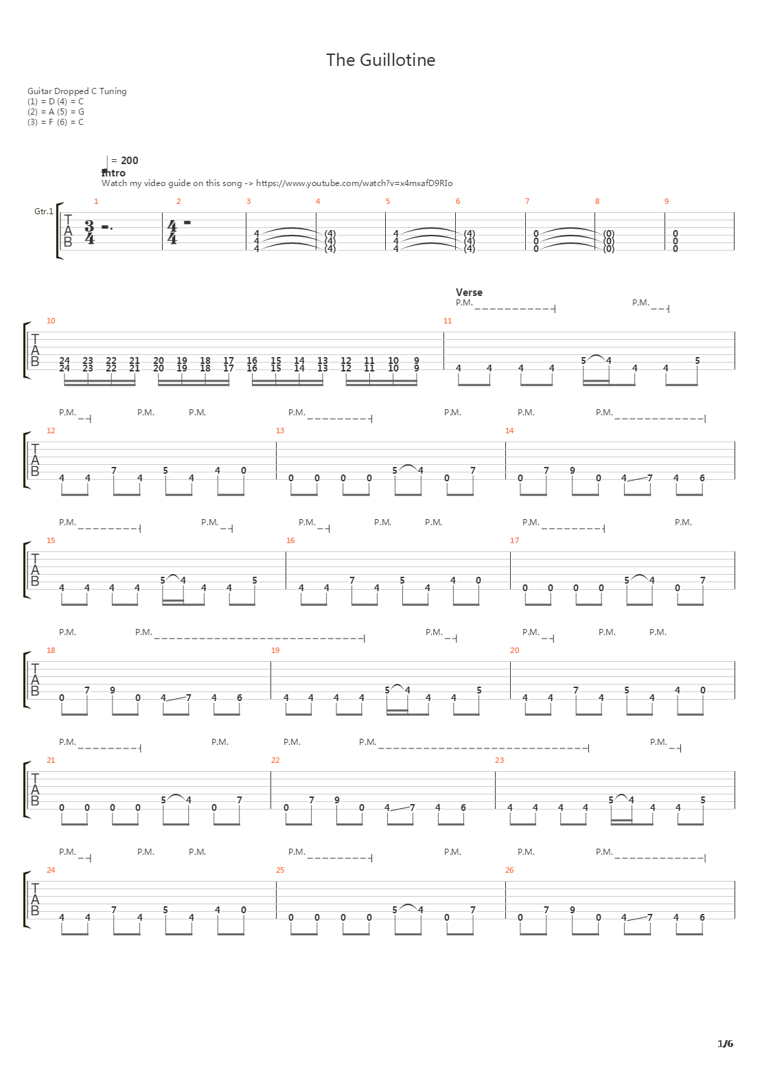 The Guillotine吉他谱