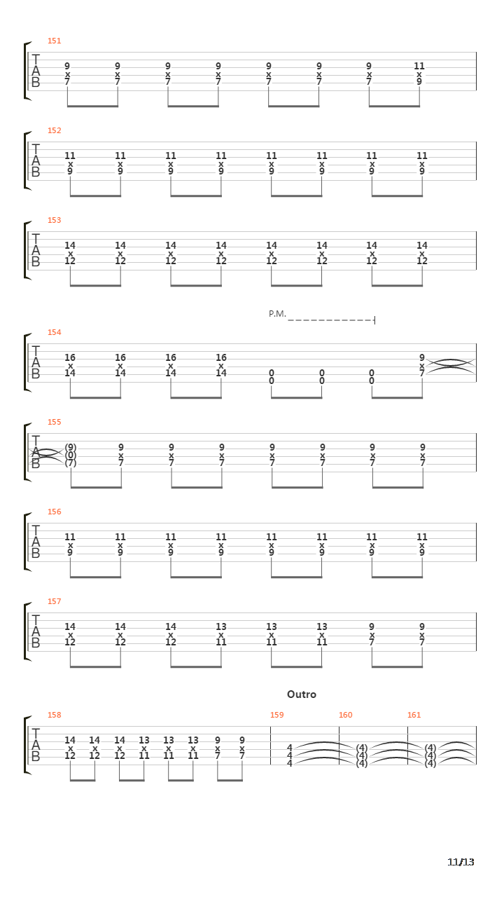 The Guillotine吉他谱