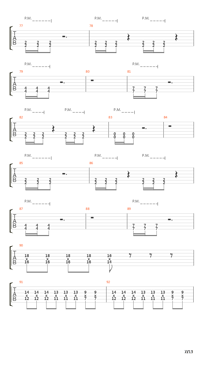 The Guillotine吉他谱