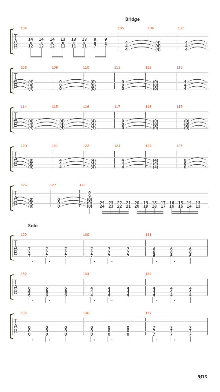 The Guillotine吉他谱