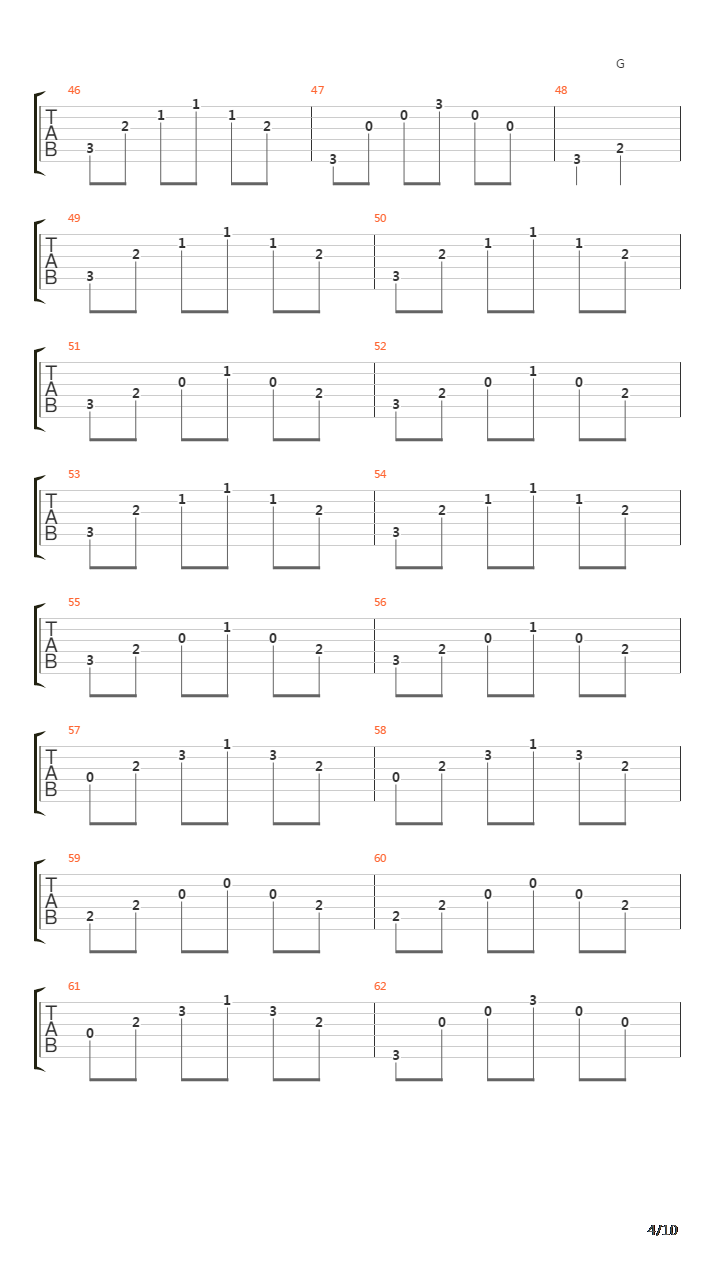 箜,3207吉他谱