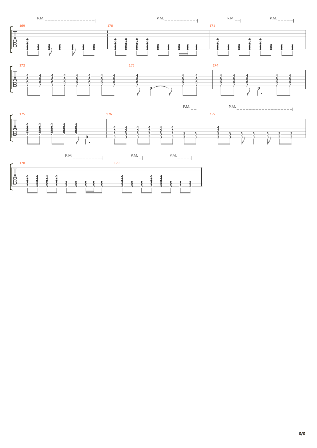 Abandon吉他谱