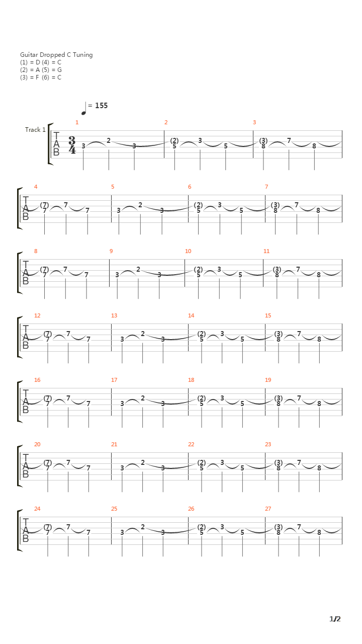 The Sleeping Fields吉他谱