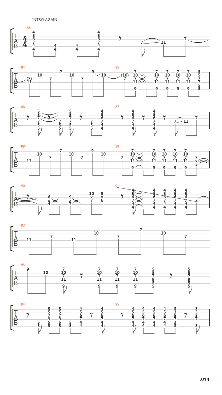 Vista吉他谱