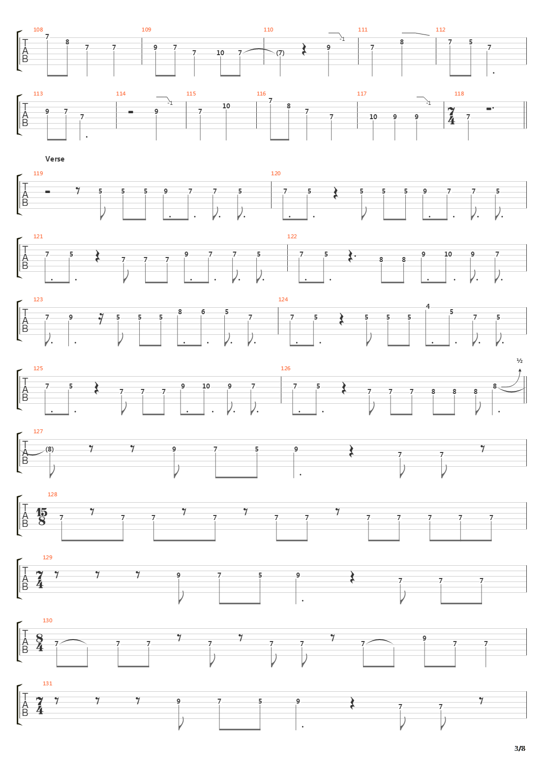 The Architect吉他谱