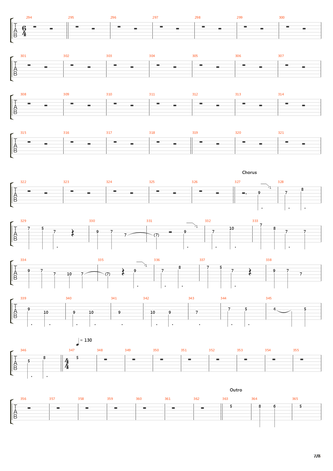 The Architect吉他谱