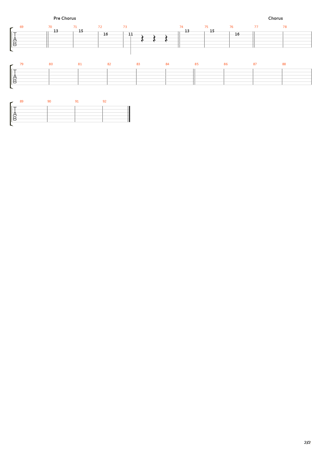 Degrees Of Separation吉他谱