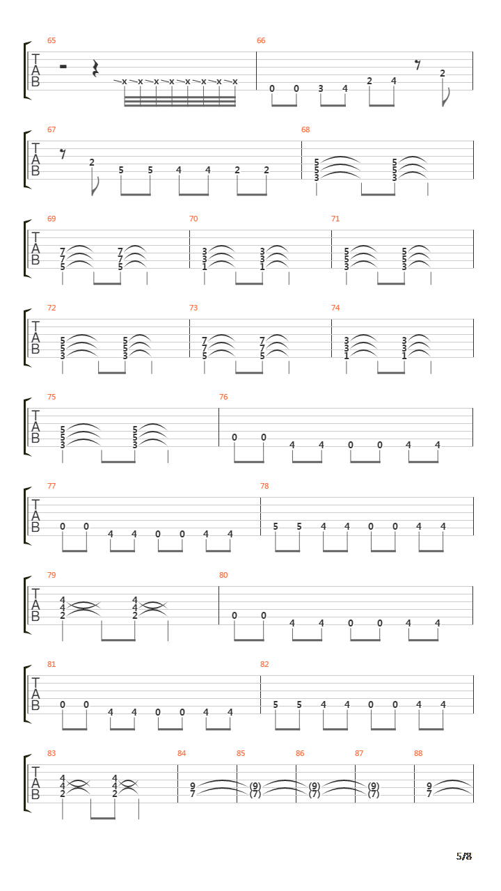 Oriental Beat吉他谱