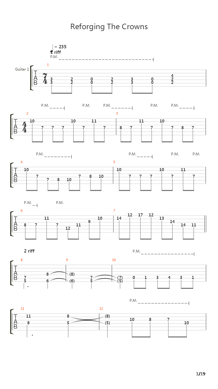 Reforging The Crowns吉他谱