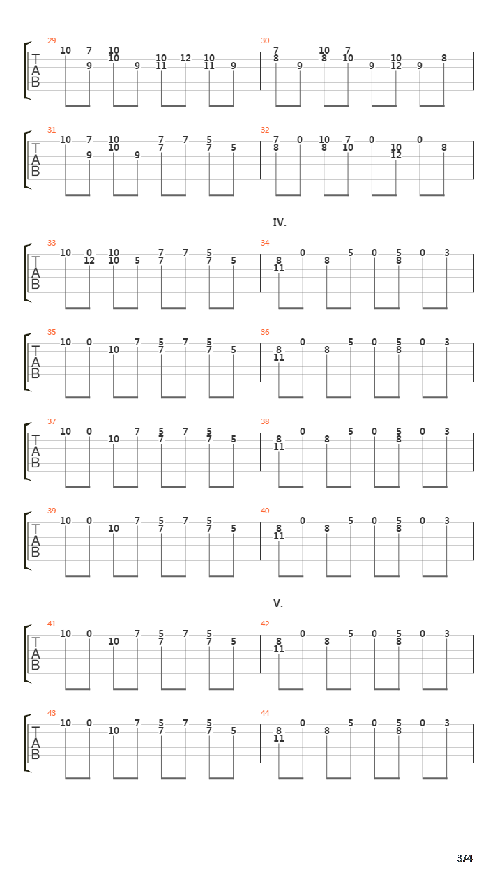 Y吉他谱