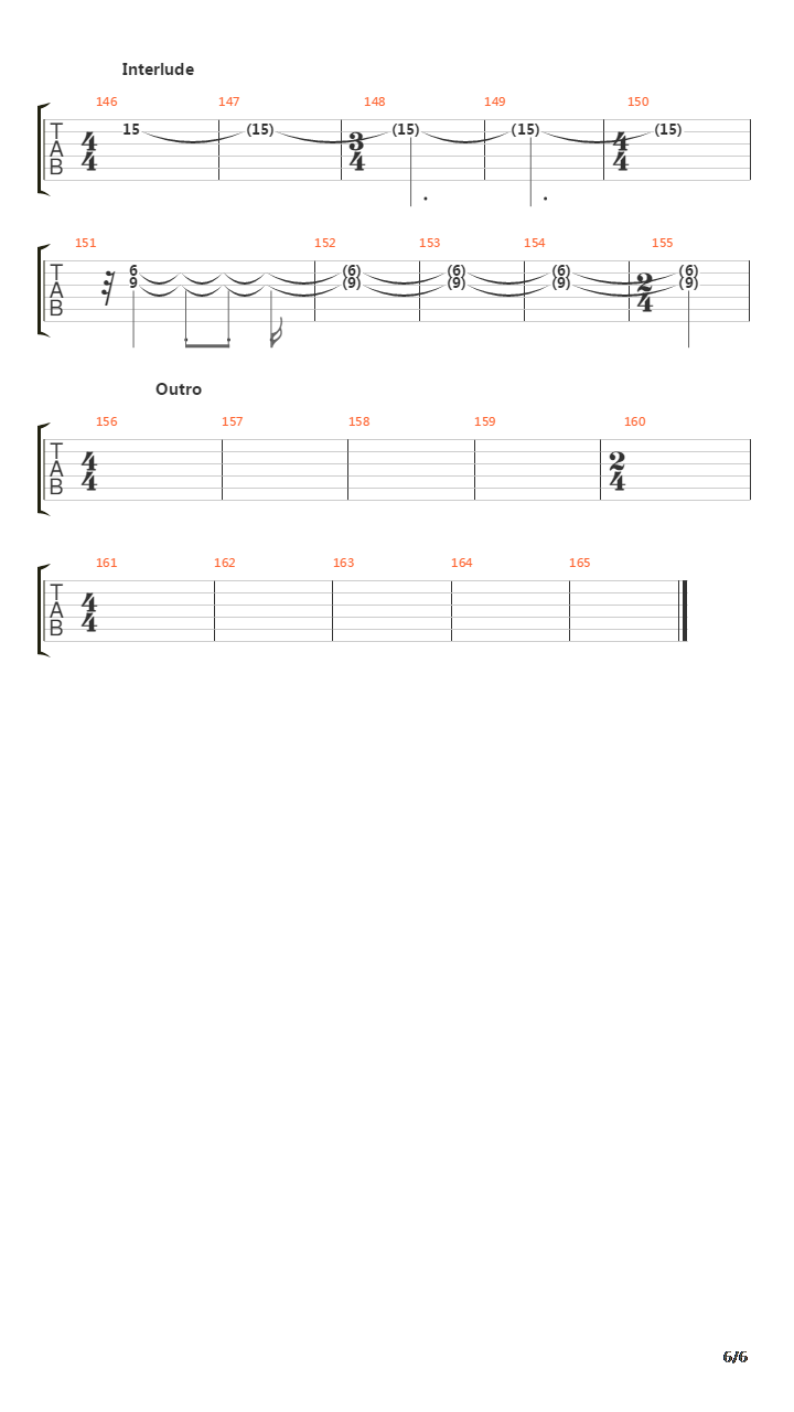 Fetish吉他谱