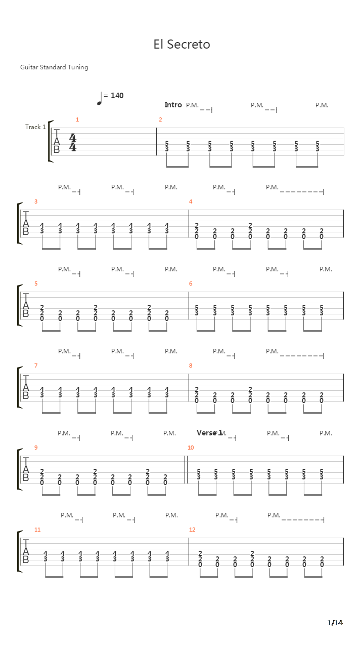 El Secreto吉他谱