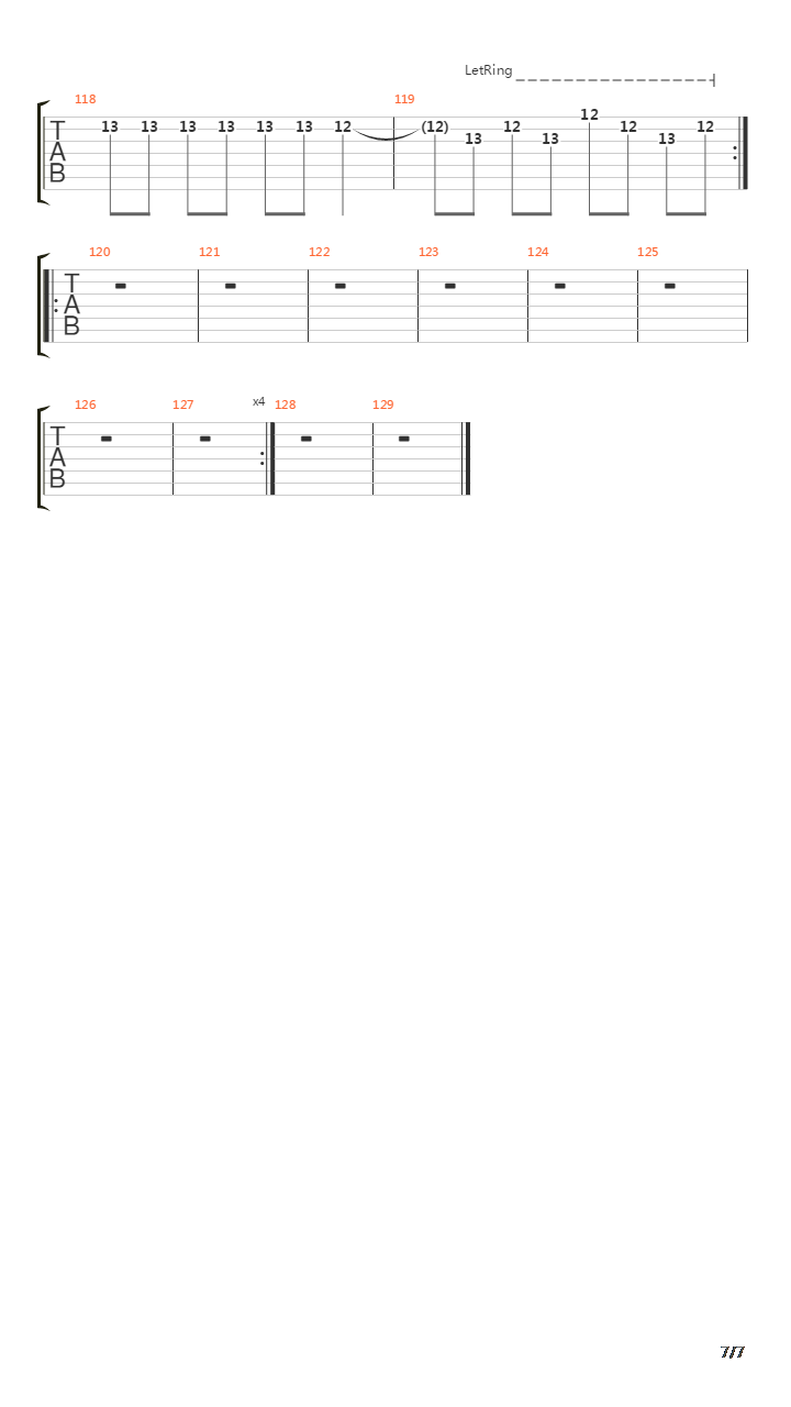 The Synthetic Sea吉他谱