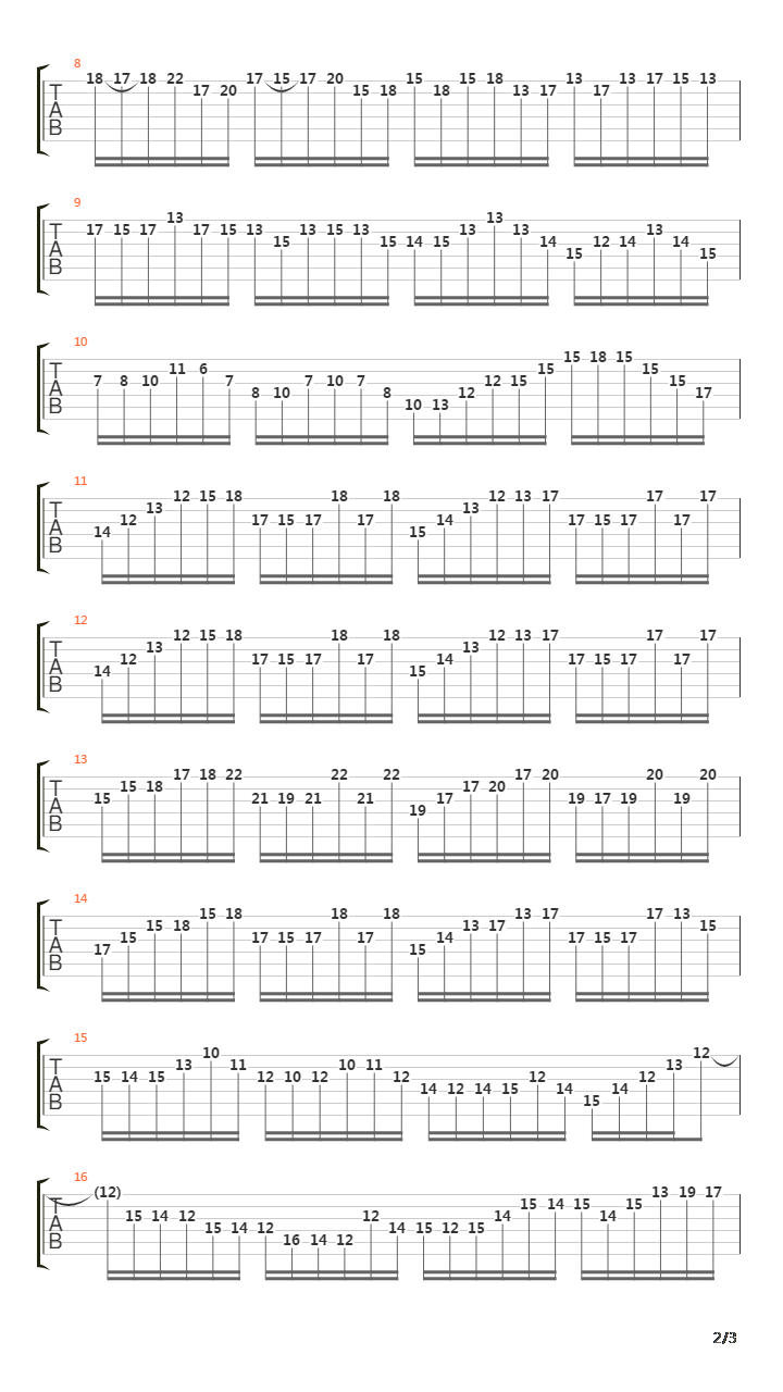 Gigue In Dm From Partita No4吉他谱