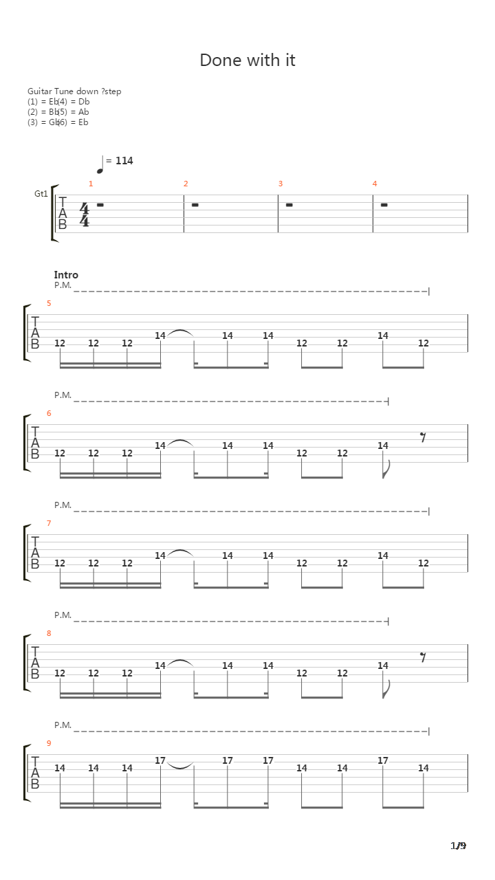 Done With It吉他谱