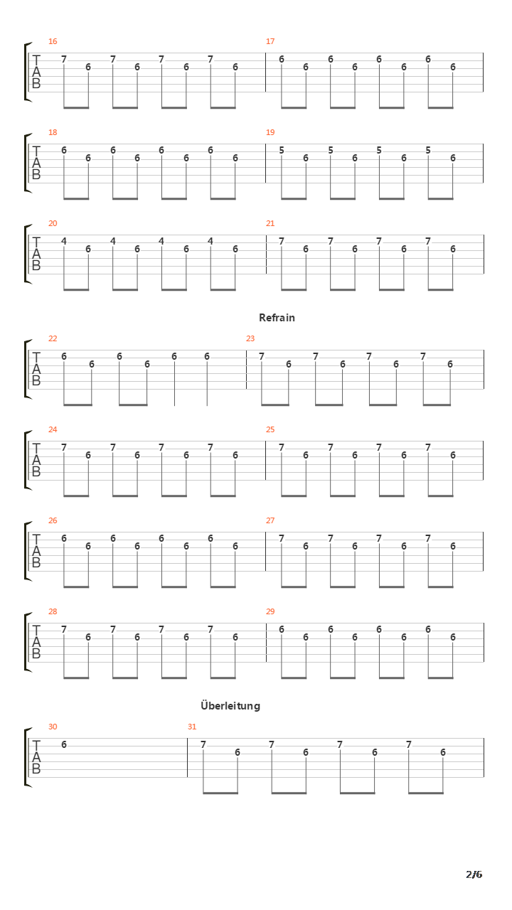 Schwesterherz吉他谱