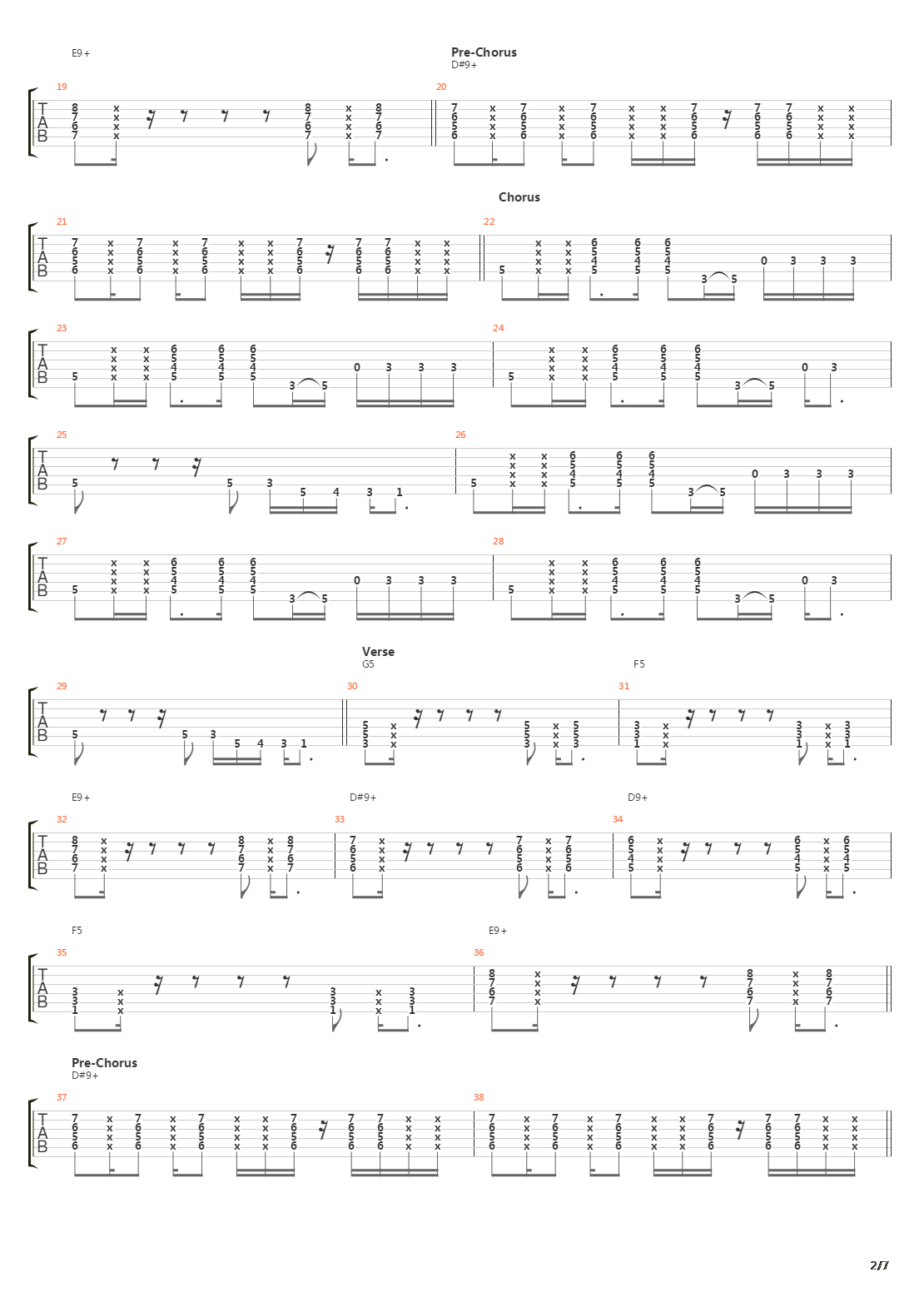 Tunnel Vision吉他谱