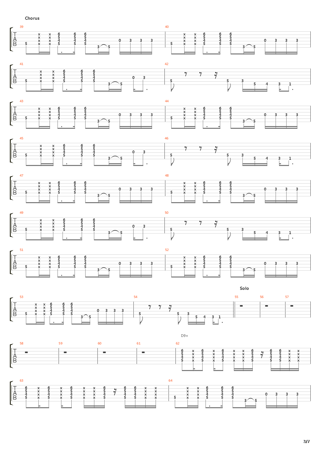 Tunnel Vision吉他谱