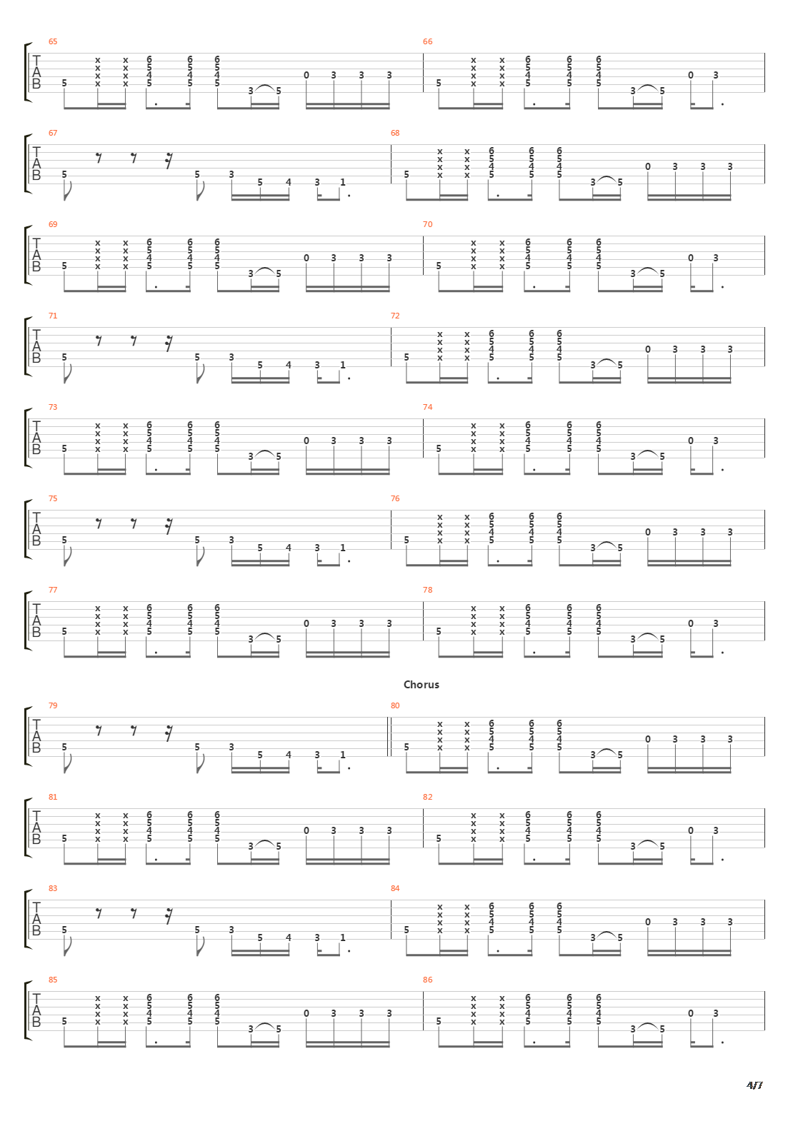 Tunnel Vision吉他谱