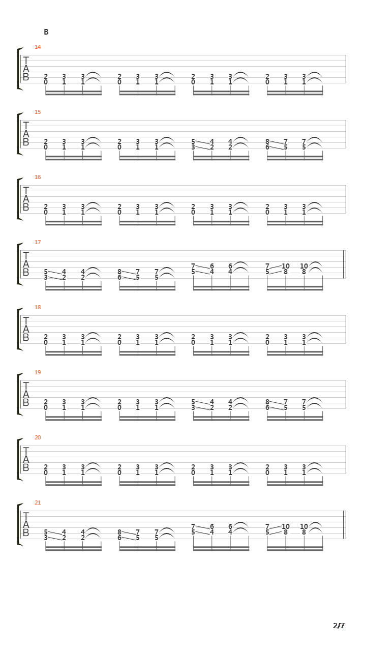 Accelerated Mutation吉他谱