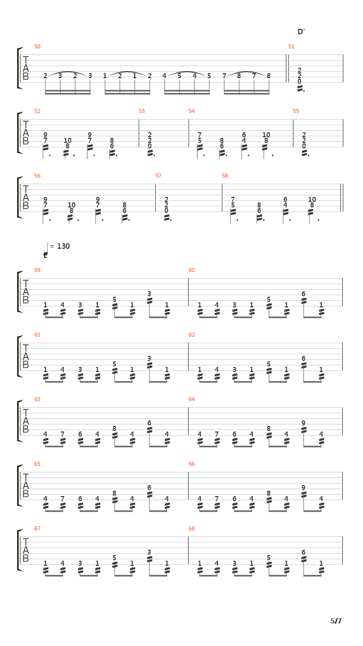 Accelerated Mutation吉他谱