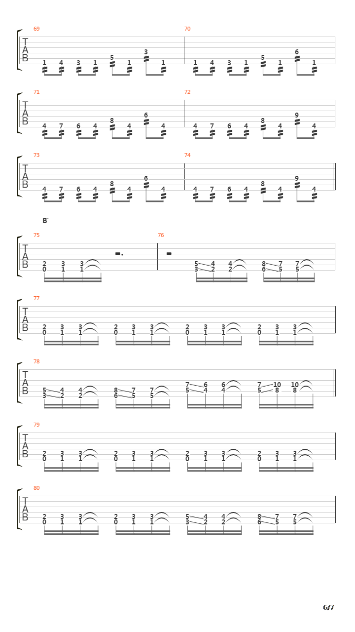 Accelerated Mutation吉他谱