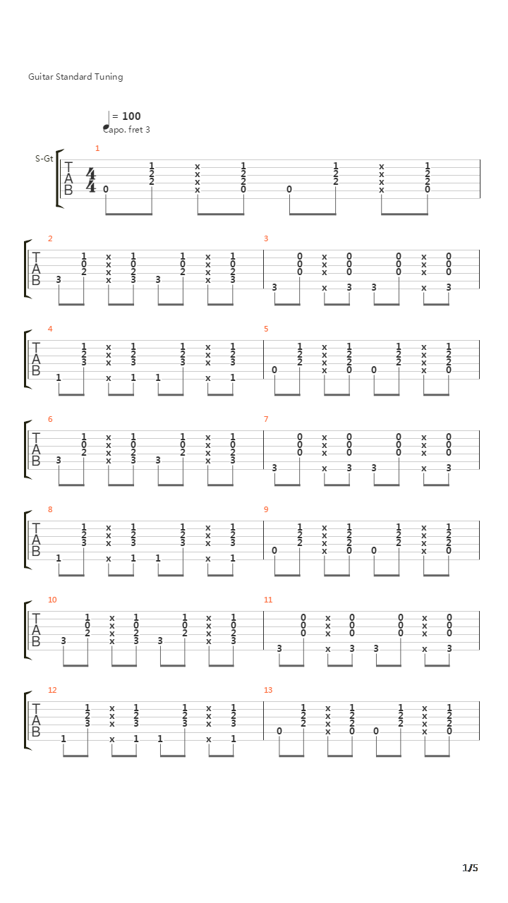 Avenir吉他谱