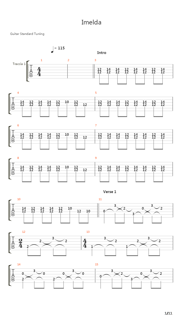 Imelda吉他谱