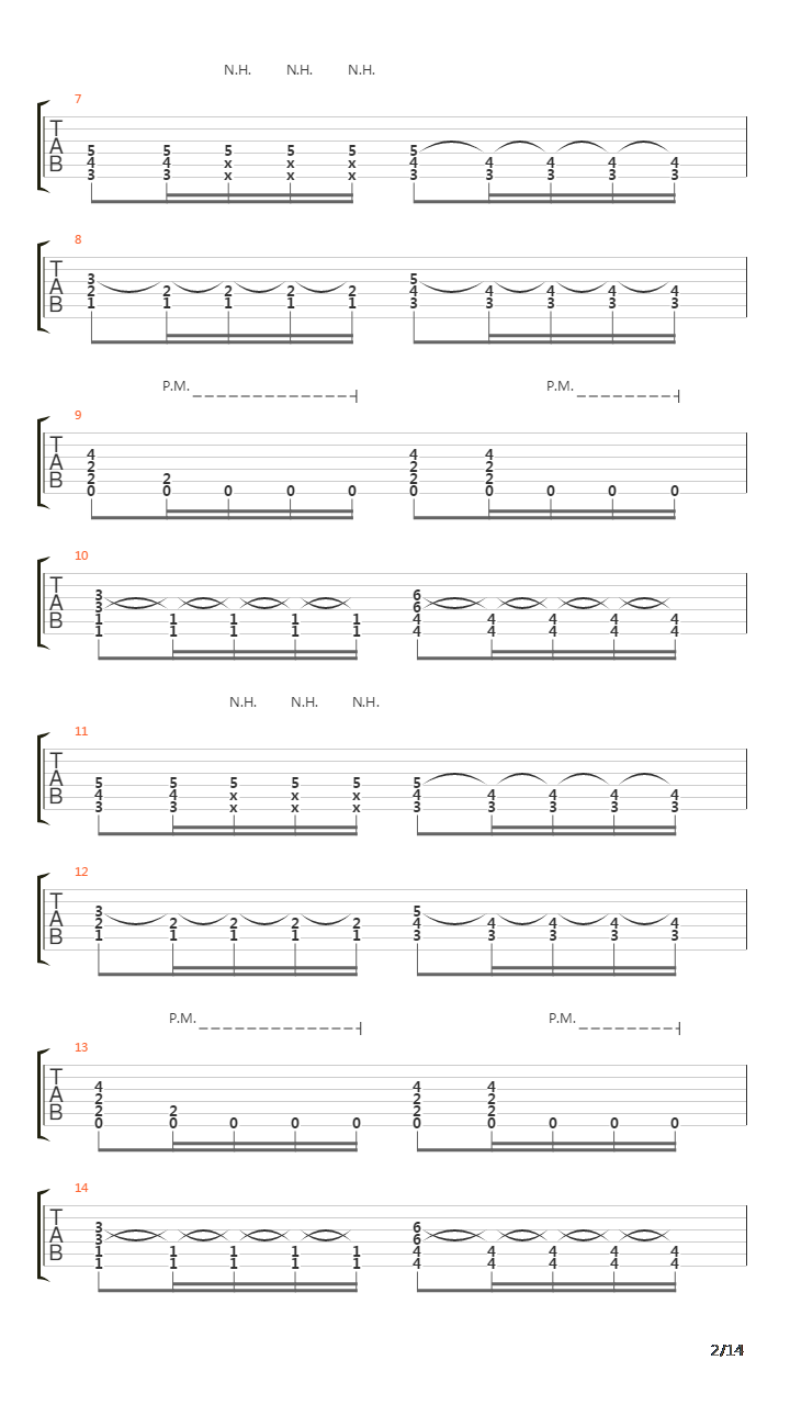 Island吉他谱