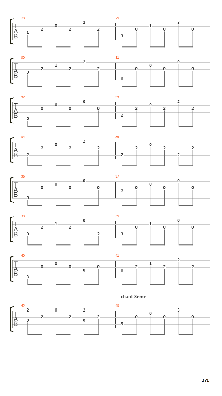 Fontenay-Aux-Roses吉他谱