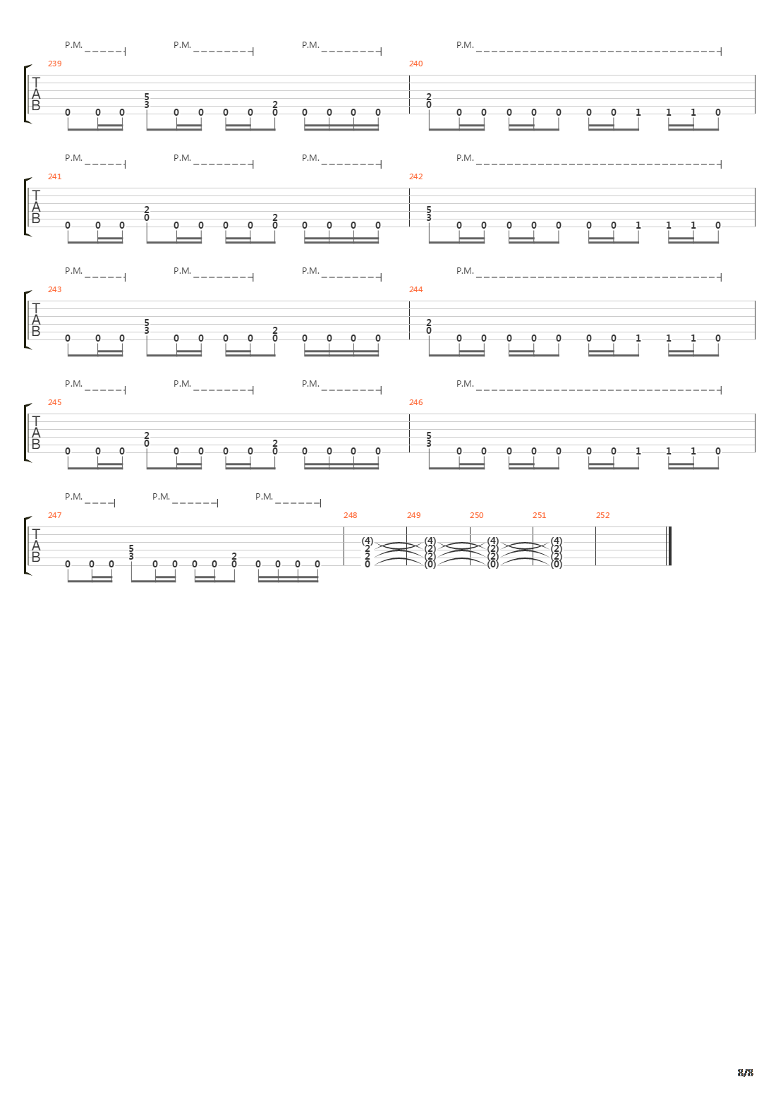 Orion吉他谱