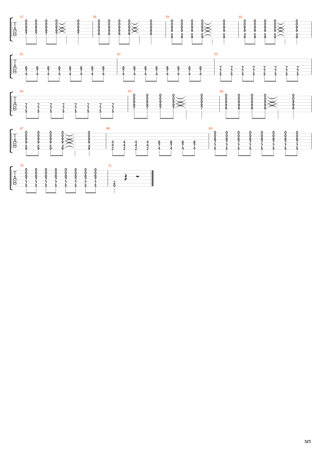 Mass吉他谱