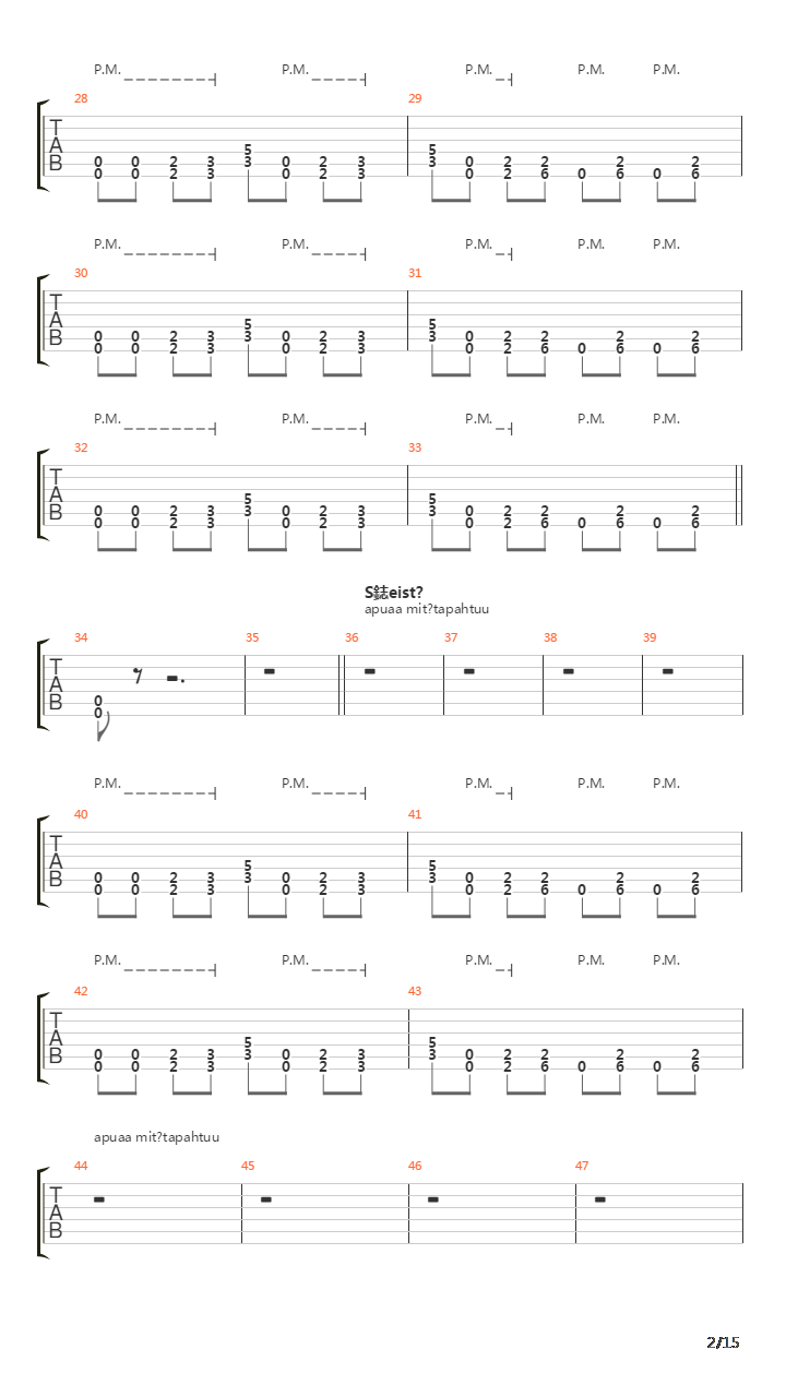 Hujan Hajan吉他谱