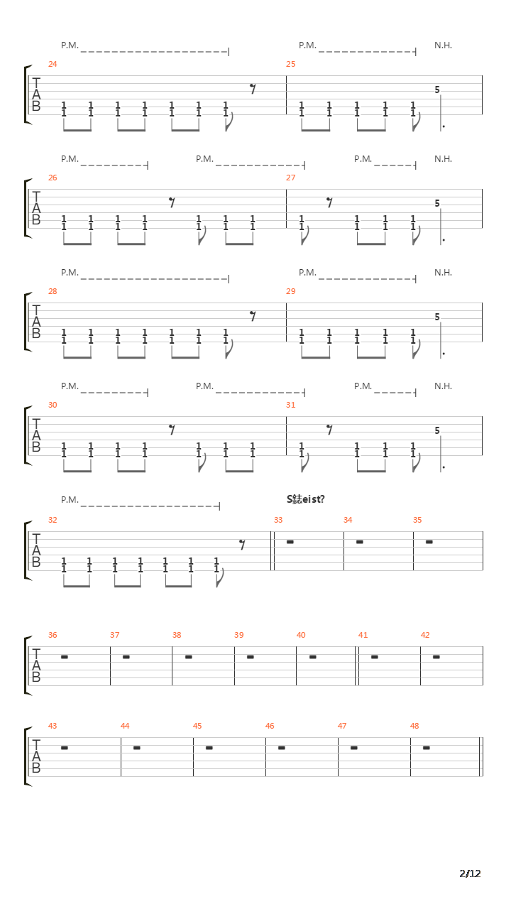 Uhkakuva 6吉他谱