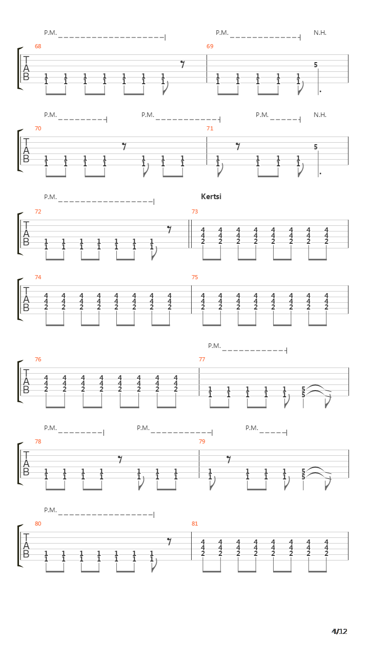 Uhkakuva 6吉他谱