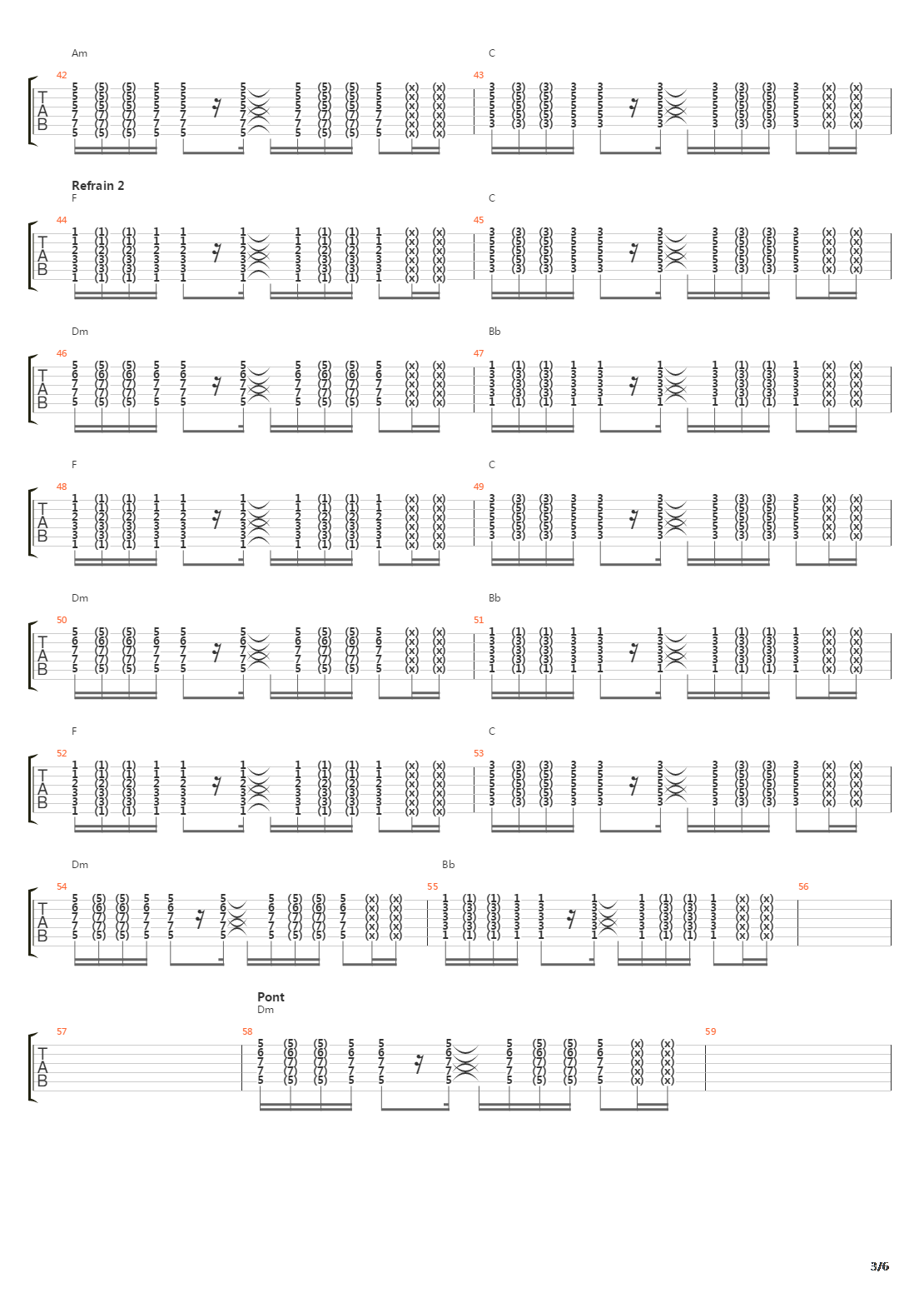 Torn吉他谱