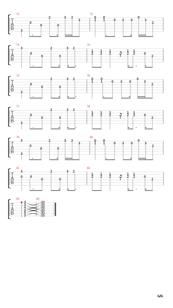 Magnolia吉他谱