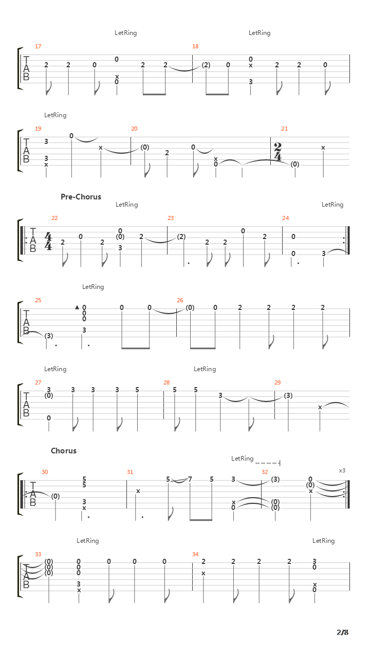 Close吉他谱